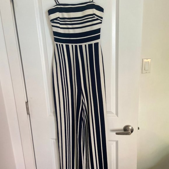 Never Worn - Long Navy Blue Jumpsuit - Picture 1 of 2